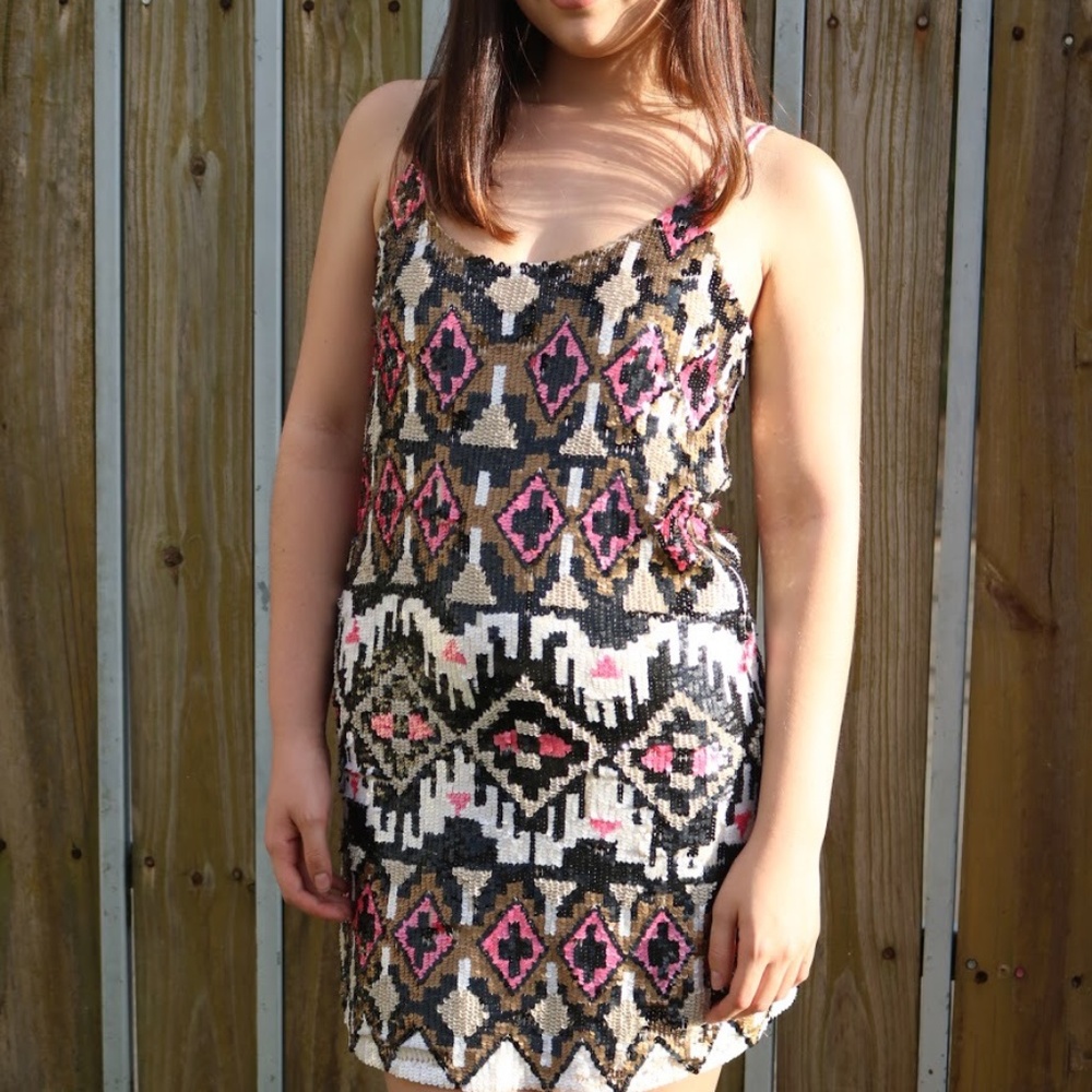 New Sequined Mini Dress
